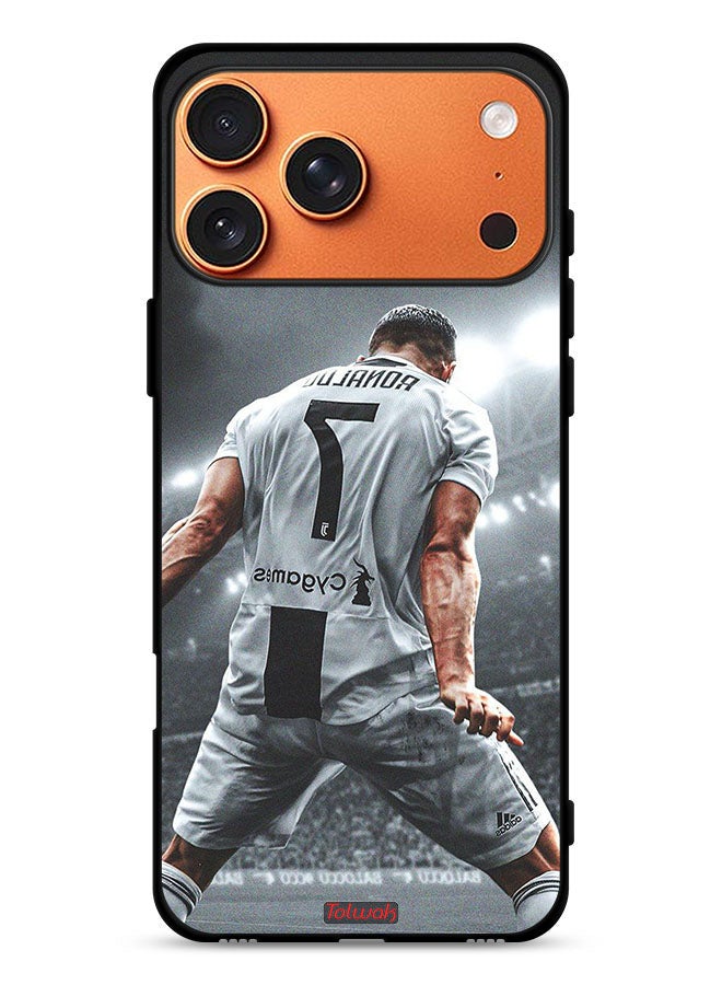 Tolwak Apple iPhone 17 Pro Max Protective Case Cover Cristiano Ronaldo Celebration - Image 1