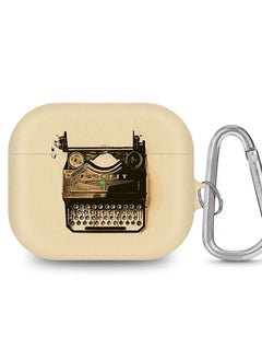 StylePods Case for Airpods 3rd Gen Case With Anti-Lost Keychain - Typewriter