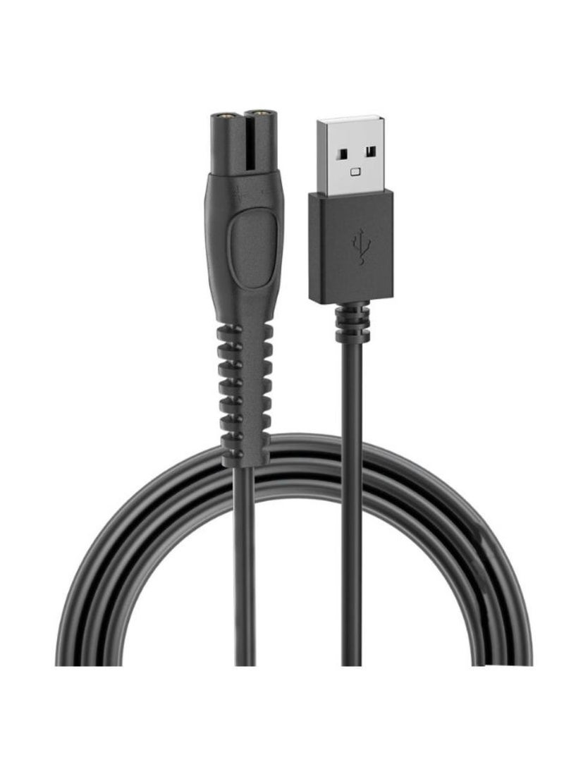 شابية سلك شاحن 5 فولت لـ Philips Norelco One Blade QP2724، QP2834، MG5910، MG7910، MG9510، MG9520، X5006، PQ888 PQ889 كابل شاحن OneBlade بطول 1.64 قدم، قطعة واحدة - Image 1