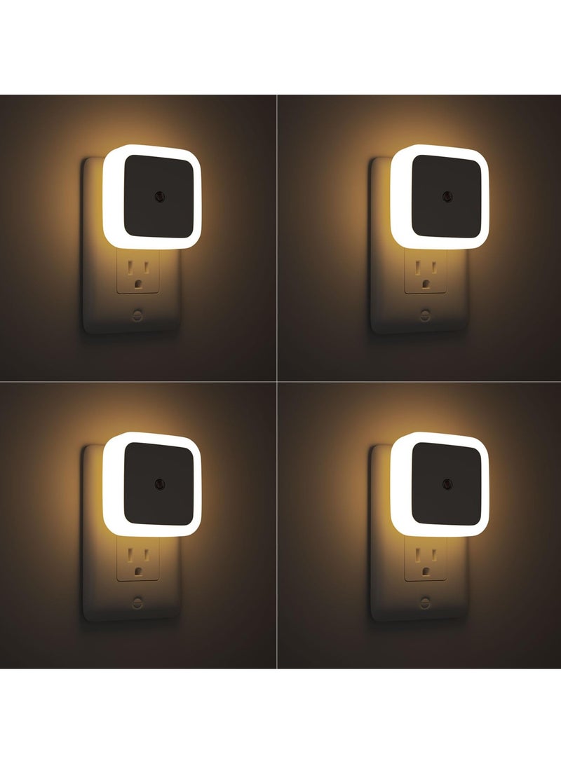 General Night Light, Night Light Plug Into Wall 4 Pack, Night Light Plug Into Night Light, Dusk to Dawn Night Light LED Night Light for Bedroom, Bathroom, Hallway Warm White  - Image 1