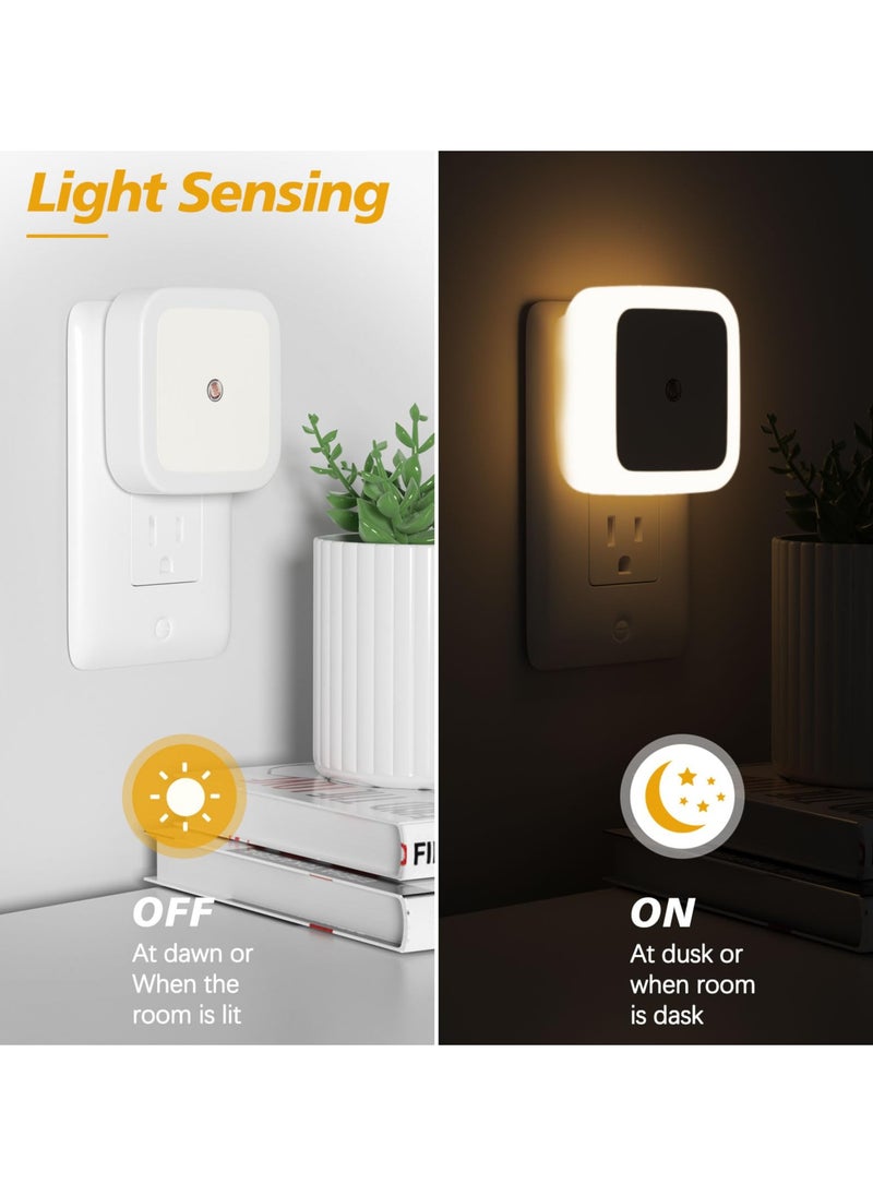 General Night Light, Night Light Plug Into Wall 4 Pack, Night Light Plug Into Night Light, Dusk to Dawn Night Light LED Night Light for Bedroom, Bathroom, Hallway Warm White  - Image 2