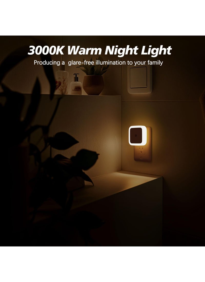 General Night Light, Night Light Plug Into Wall 4 Pack, Night Light Plug Into Night Light, Dusk to Dawn Night Light LED Night Light for Bedroom, Bathroom, Hallway Warm White  - Image 3