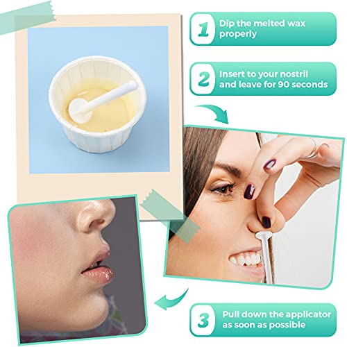 Maitys Plastic Wax Rod Wand and Nostril Waxing Strips for Nose Hair Removal (80) - Image 3