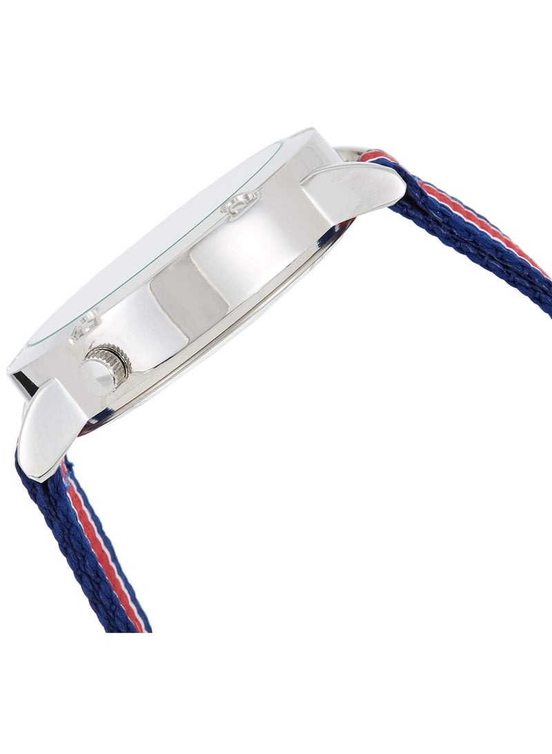 U.S. Polo Assn. ساعة كواتز للرجال، عرض تناظري وحزام نايلون - Usc57003 - Image 3