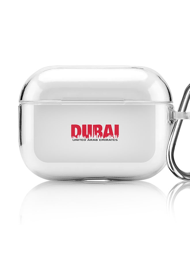 Stylizedd Classic Clear printed Case for Apple AirPods Pro 2nd Generation Thin Transparent Cover [Designed for Apple AirPods Pro 2nd Generation] - Dubai Horizon  - Image 1