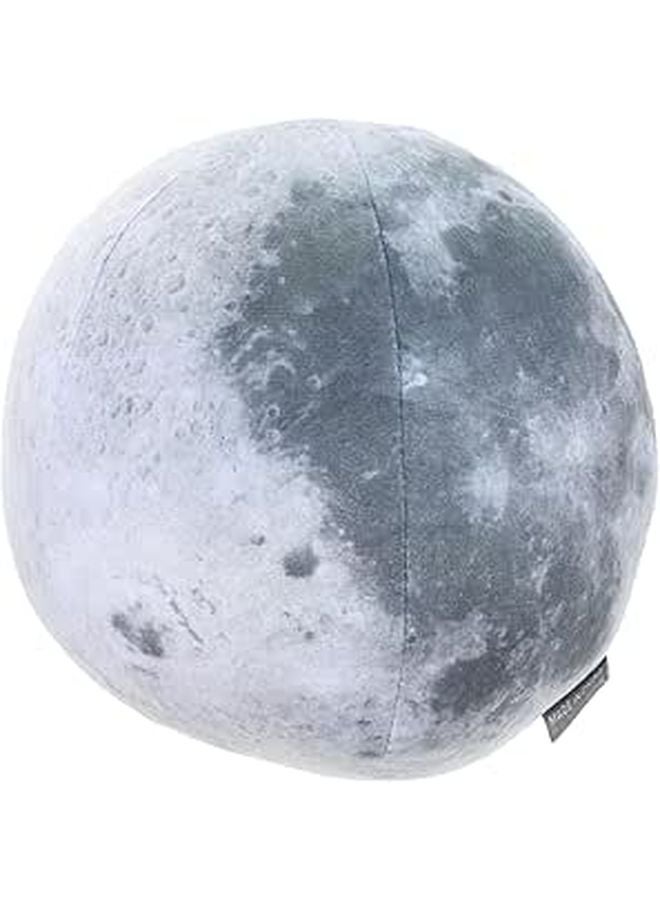 Grey Faux Fur Ball Pillow Soft Plush Sphere Cushion For Sofa Bed Decor - Image 1