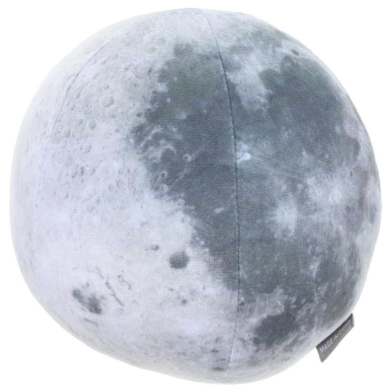 Grey Faux Fur Ball Pillow Soft Plush Sphere Cushion For Sofa Bed Decor - Image 2