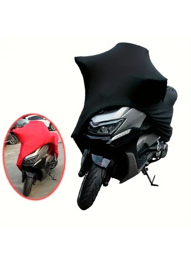 غطاء دراجة نارية مطاطي أسود M بطول من 62.99 إلى 70.87 إنش - Image 3
