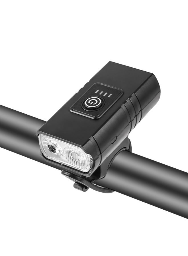 Loquat Double Lights XPE Outdoor Cycling Sports Car Lights Floodlight Spotlight Portable USB Rechargeable Bicycle Lights-Color:Z-03d-3 Abs Car Light + Usb Data Cable - Image 1