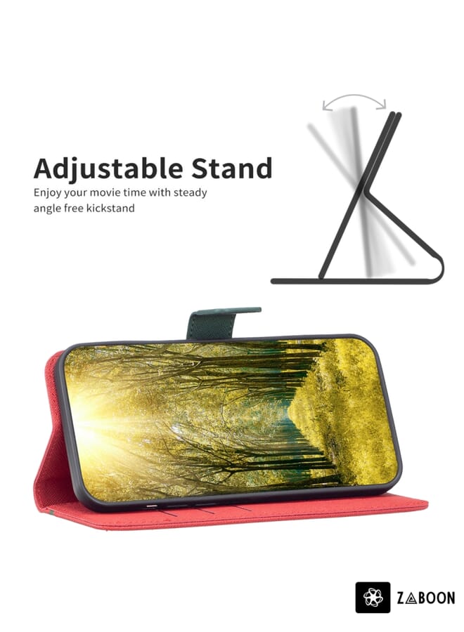 Zaboon Protective Case For vivo Y11 / Y15 / Y12 / Y17 BF13 Color Matching Cross Texture Leather - Image 4