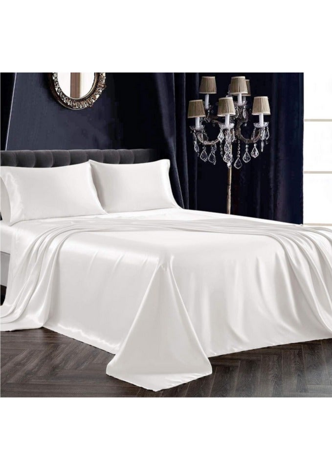 Bedding Duvet Cover Sets Silk Sheet Set of 4 King Size 220x240cm  - Image 4