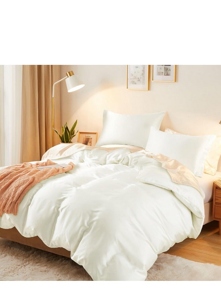 Bedding Duvet Cover Sets Silk Sheet Set of 4 King Size 220x240cm  - Image 5