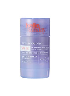 hello sunday The Takeout One Invisible Sun Stick SPF 30 Pa Plus by Hello Sunday for Women  1 oz Sunscreen 