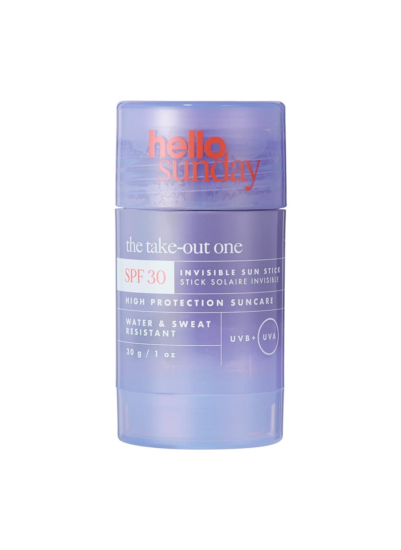 hello sunday The Takeout One Invisible Sun Stick SPF 30 Pa Plus by Hello Sunday for Women  1 oz Sunscreen 