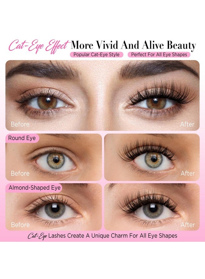 BEPHOLAN Eyelashes Natural Look False Lashes - Bepholan Fake Eyelashes 5D Super Fluffy False Eyelashes Clear Band Wispy Lashes 3-Pack Faux Mink Lashes(XMZ92) - Image 4