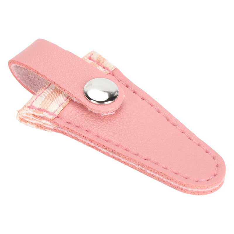 Embroidery Scissors Sheath Protective Leather Cover For Sewing Quilting Craft Tools Flesh Pink - Image 5