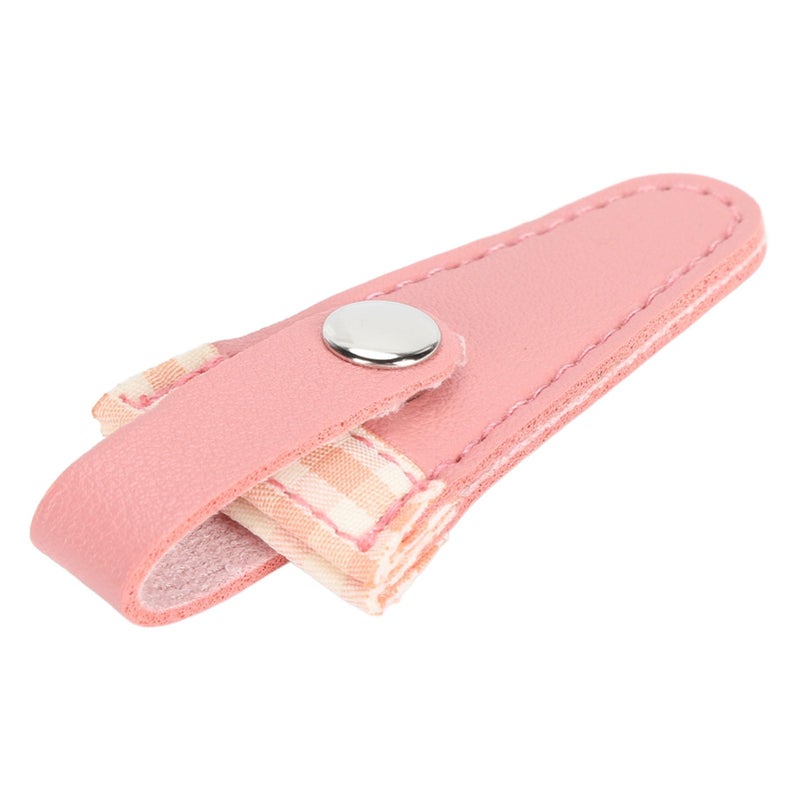 Embroidery Scissors Sheath Protective Leather Cover For Sewing Quilting Craft Tools Flesh Pink - Image 2