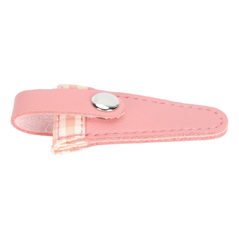 Embroidery Scissors Sheath Protective Leather Cover For Sewing Quilting Craft Tools Flesh Pink - Image 3