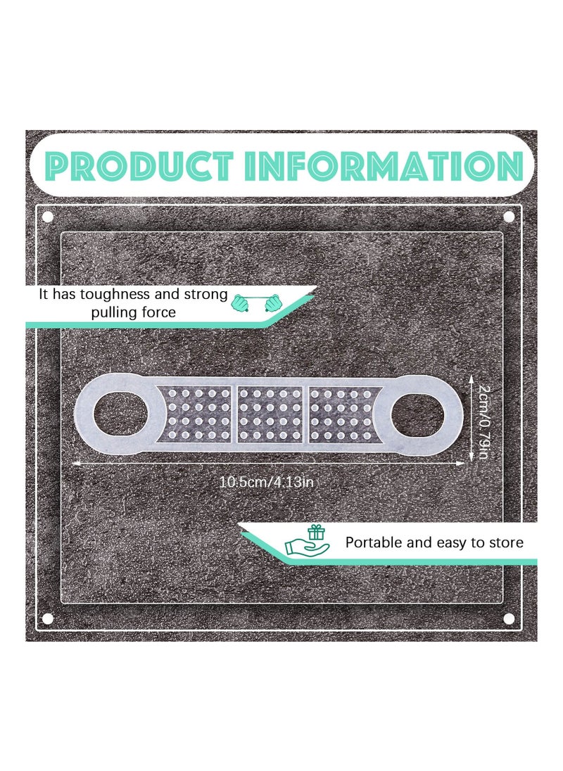KASTWAVE - Hanger Grips, 100PCS Non Slip Rubber Clothes Hanger Grips, Clear Silicone Clothing Hanger Strips, Clothes Hanging Accessories, for Wood Hangers Plastic Hangers, Home Stores Use - Image 1