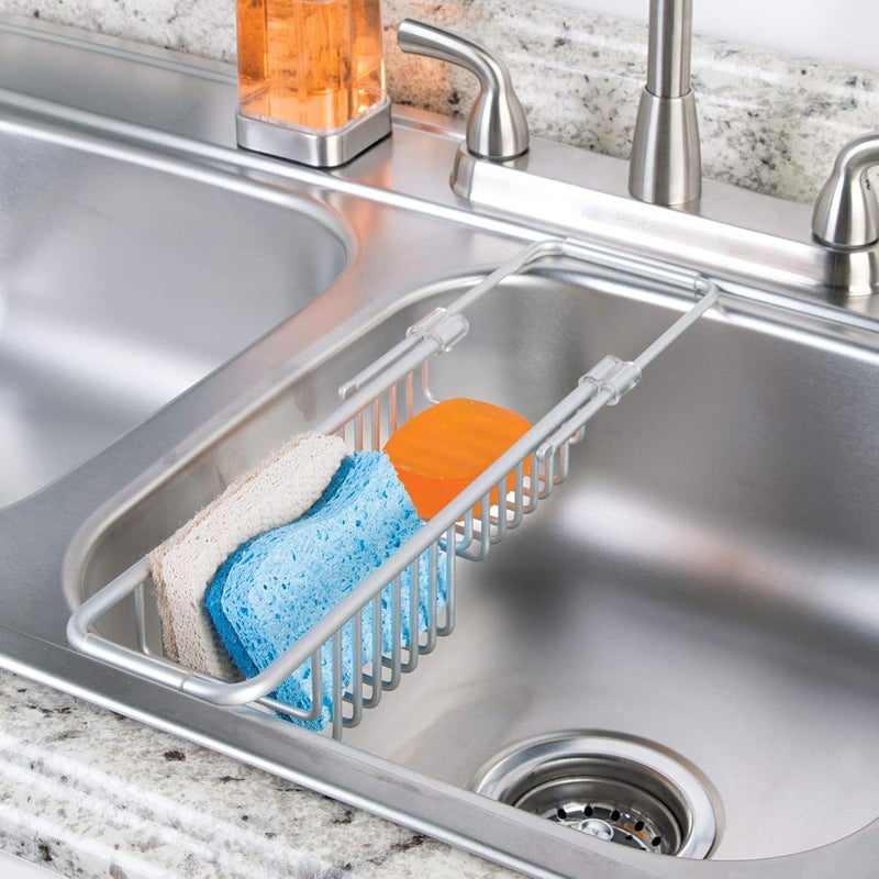 iDesign Metro Rustproof Over the Sink Tray, Silver - Image 3
