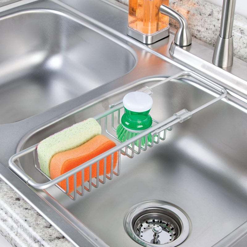 iDesign Metro Rustproof Over the Sink Tray, Silver - Image 4