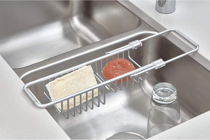 iDesign Metro Rustproof Over the Sink Tray, Silver - Image 2