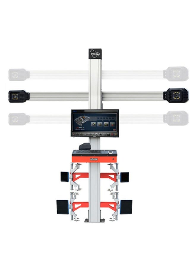 جهاز ضبط زوايا العجلات ثلاثي الأبعاد بنظام التتبع التلقائي