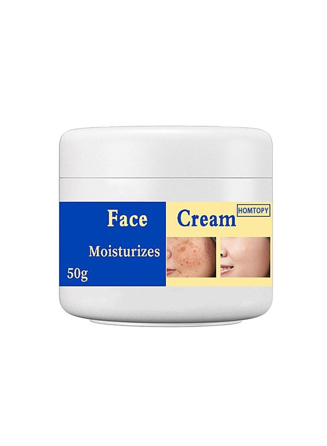 HOMTOPY Face Moisturizes Cream, Dark Spot Remover for Face, Melasma Treatment, Hyperpigmentation Corrector, Spot Cream with Vitamin C and Glycerol, Fades Sun Spots and Freckles for Even Skin Tone 50g - Image 3