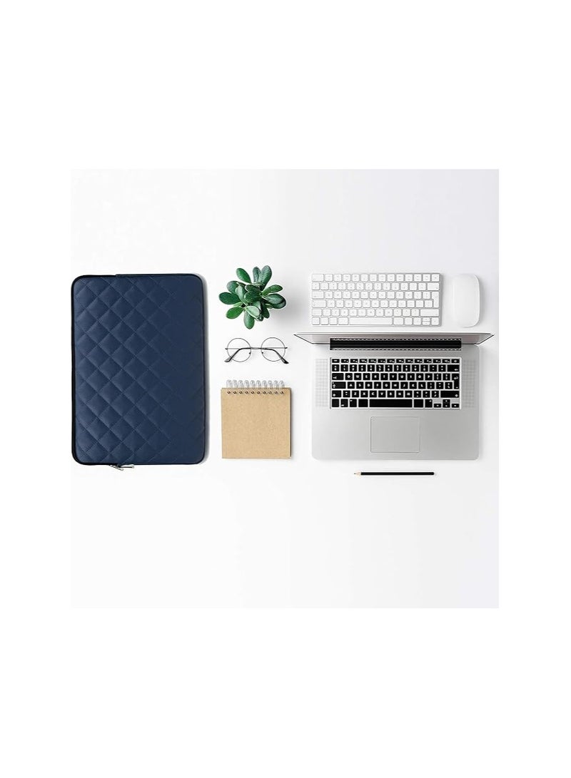 15.6-inch Laptop Sleeve, Soft Protective Zippered Sleeve Compatible with 15.6-inch Notebooks, Ultrabooks, and Chromebooks (Navy Blue)  - Image 3