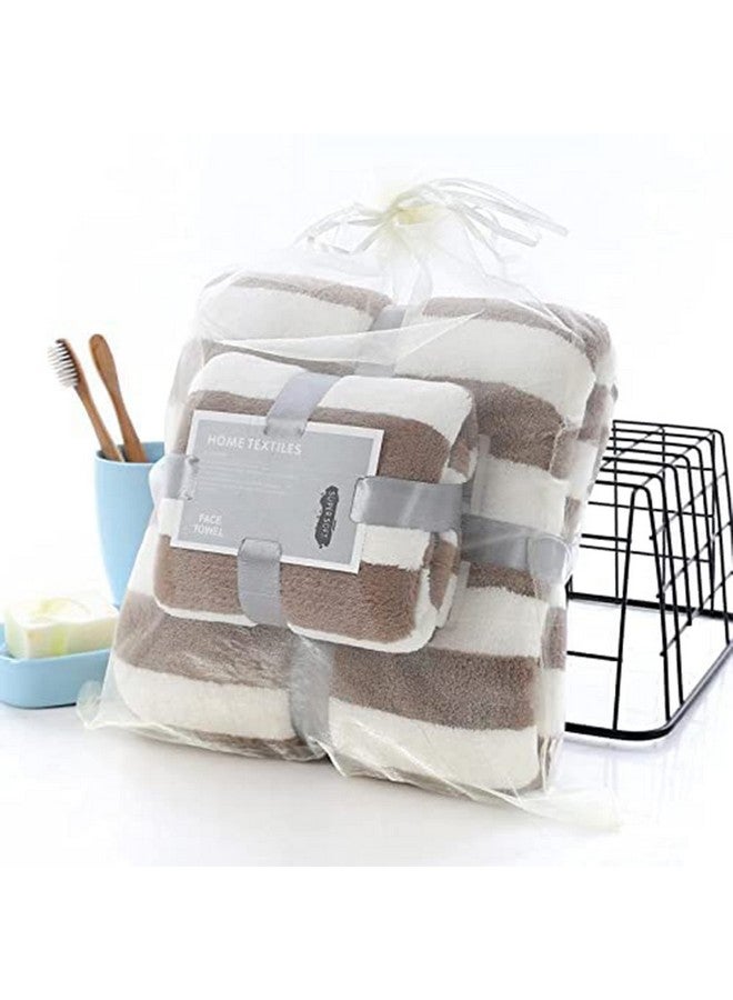 Home-Cloud مجموعة مناشف حمام HomeCloud فائقة النعومة 300 GSM | أنعم 3 مرات من مناشف القطن | عالية الامتصاص وتجف بسرعة فائقة | مثالية للمنزل، المسبح، السبا، والصالة الرياضية | مجموعة من 2 (1 منشفة حمام (140x70 سم)، 1 منشفة وجه (75x35 سم) - Image 1