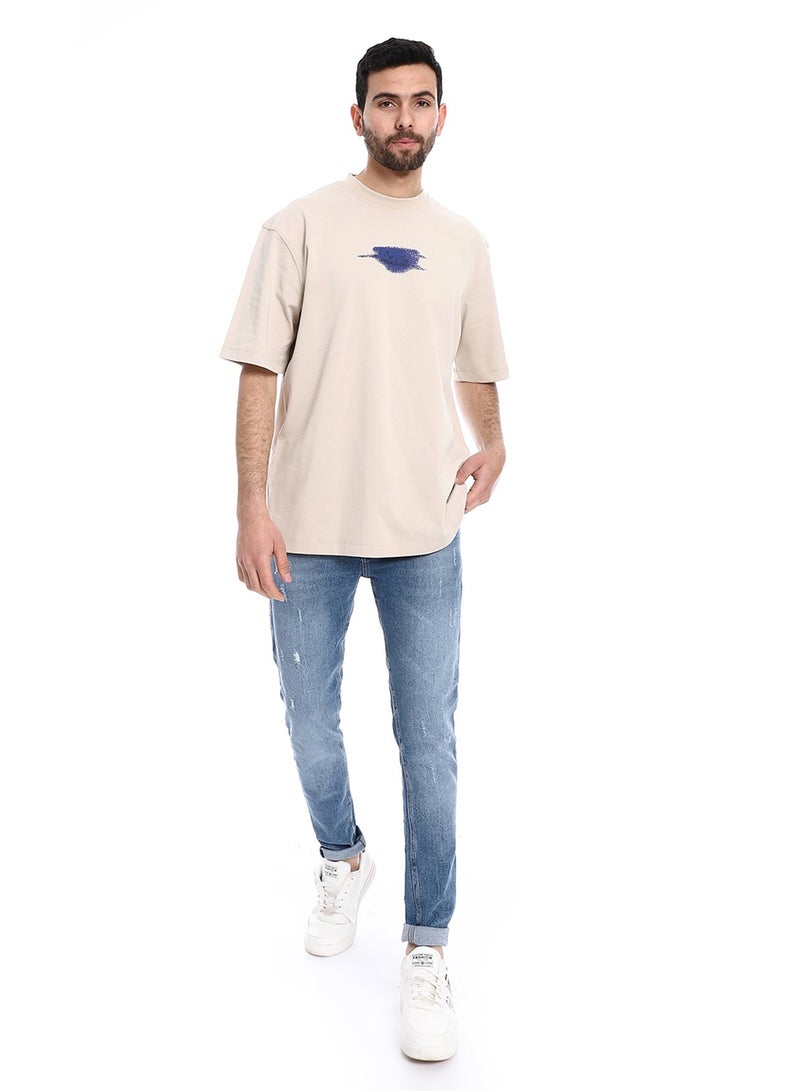 WHITE RABBIT Round Neck Printed Comfy T-Shirt  - Image 5