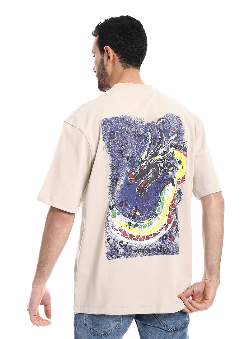 WHITE RABBIT Round Neck Printed Comfy T-Shirt  - Image 3