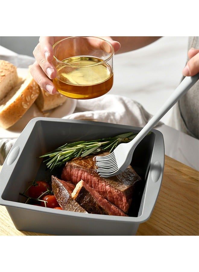 HaHaHai 18 Pcs Silicone Bakeware Set, Baking Pans Set - Round/Square Pans, Loaf Pan, 24-Cup Muffin Pan, Spiral Pattern Trays, Measuring cup, spoon and Scraper, Oven Trays for Bakers Beginners - Image 5