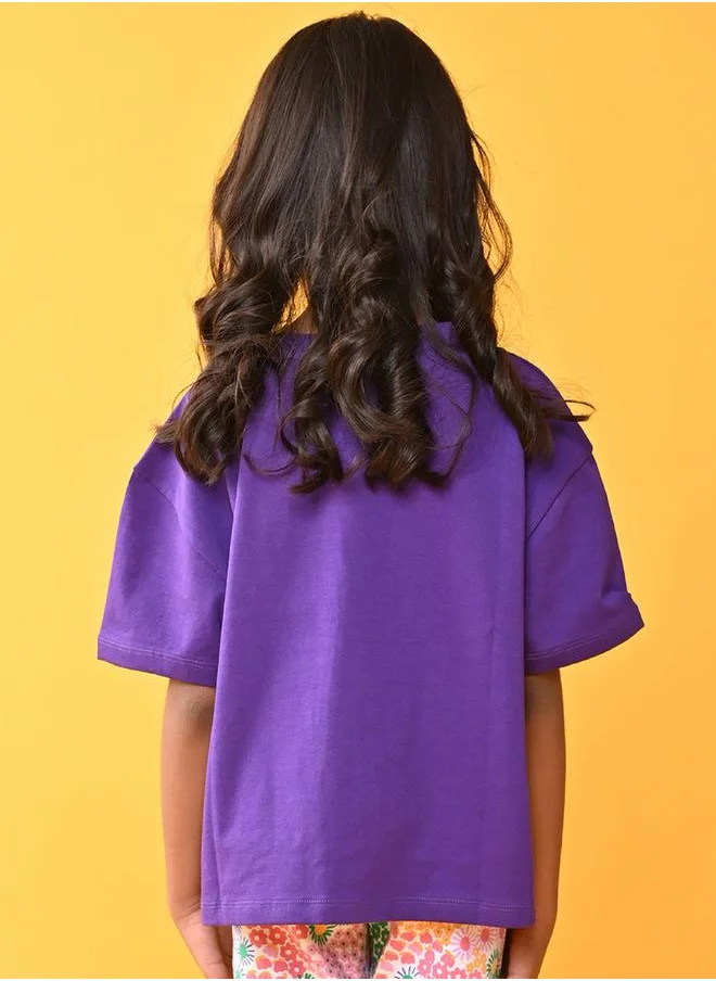 Anthrilo Mini Heart Print Round Neck T-Shirt by Styli
