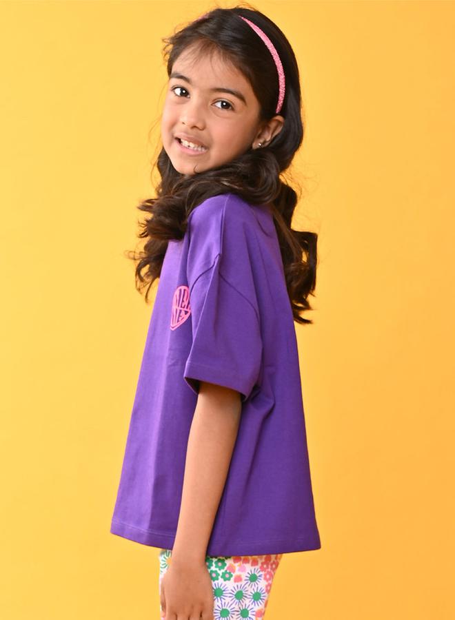 Anthrilo Mini Heart Print Round Neck T-Shirt - Image 2