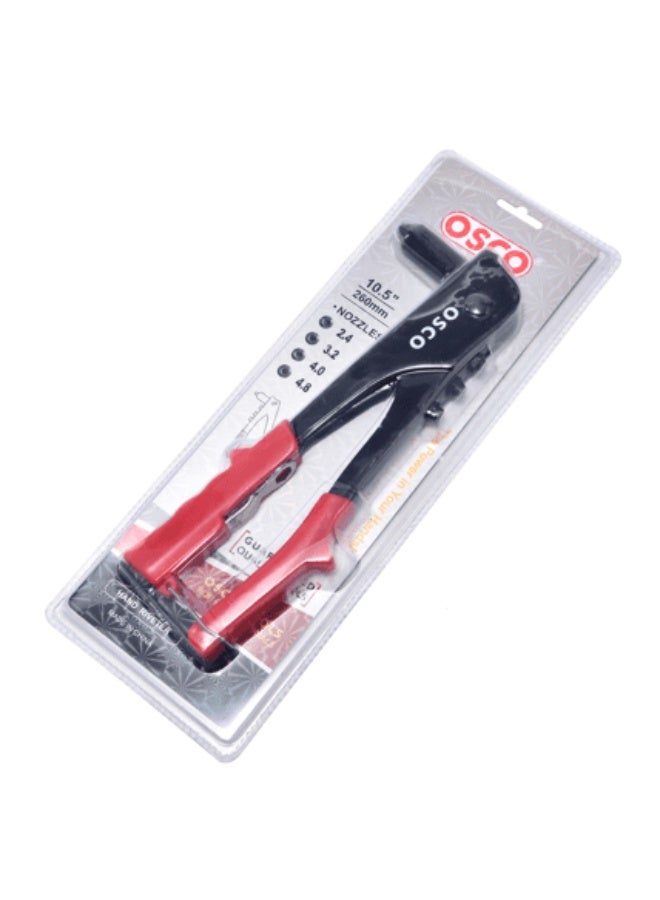 Osco 9.5-Inch Hand Riveter – Professional Heavy-Duty Rivet Gun for Blind Rivets, Steel Construction for Metal Fabrication, Maintenance, and Workshop Applications