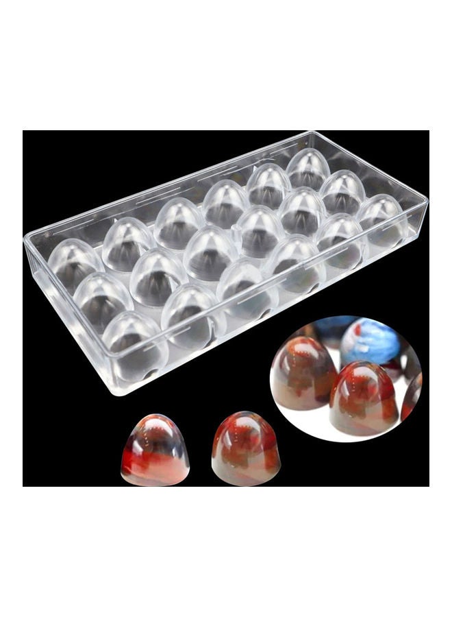 NIBEMINENT Chocolate Mold For Baking Transparent 27.5x13.5x3.5cm  - Image 4