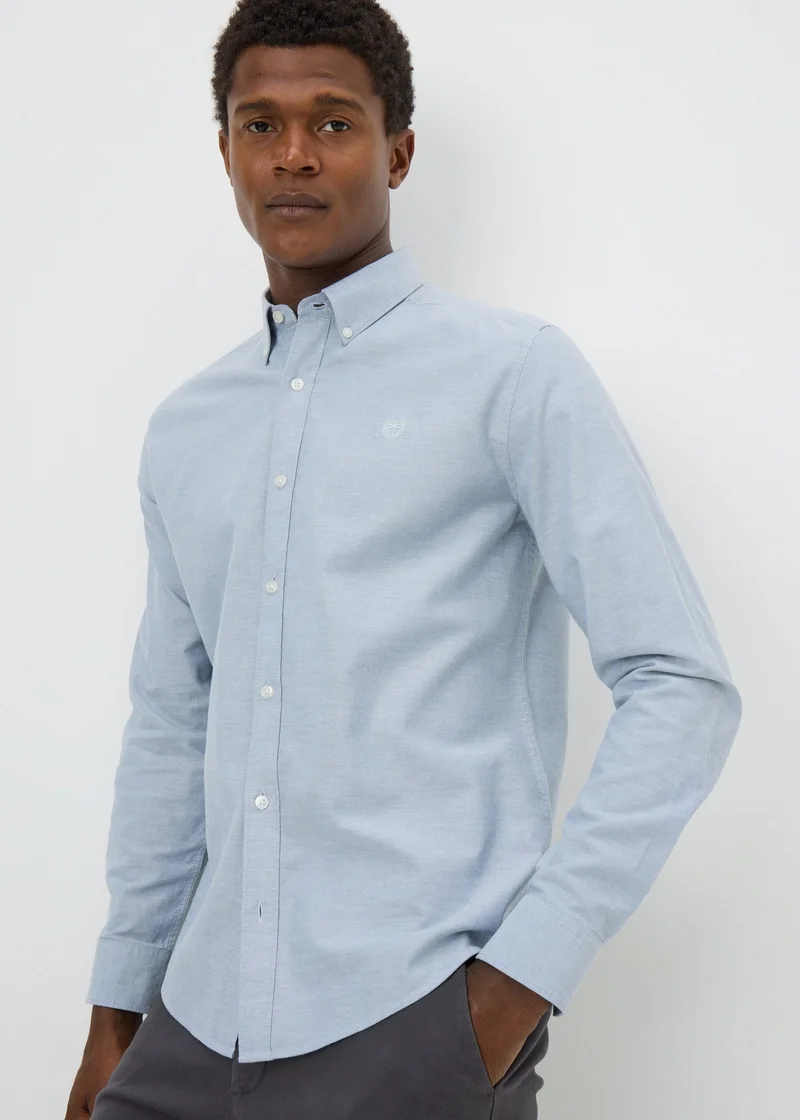 Matalan Blue Oxford Chambray Shirt