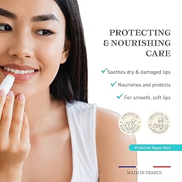 Embryolisse Protective Repair Stick Repair Stick Rich with Shea Butter Coconut Macadamia Castor Oils Vitamin E Moisturising Formula for Cracked Dry Chapped Lips 4g Packaging May Vary - Image 3