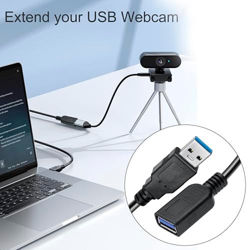 SaiTech IT 2 Pack Short Length 1 Feet USB 3.0 Extension Cable, USB 3.0 A Male to Female Extender Cable - Image 5