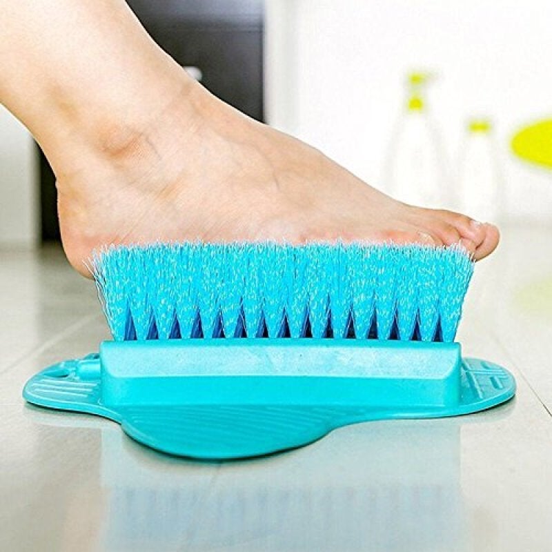 Foot Massage Brush 35 × 23.5 × 6.5 Cm Blue Deep Exfoliation - Gentle On All Skin Types Foot Exfoliating Brush for Shower Spa Routine And Tired Feet - Image 3