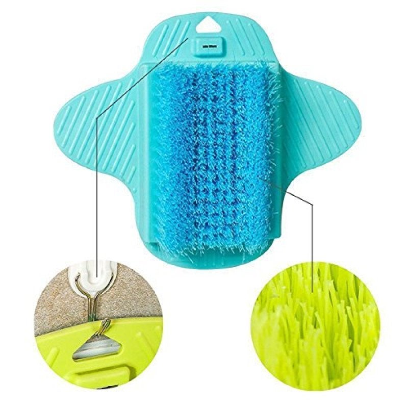 Foot Massage Brush 35 × 23.5 × 6.5 Cm Blue Deep Exfoliation - Gentle On All Skin Types Foot Exfoliating Brush for Shower Spa Routine And Tired Feet - Image 2