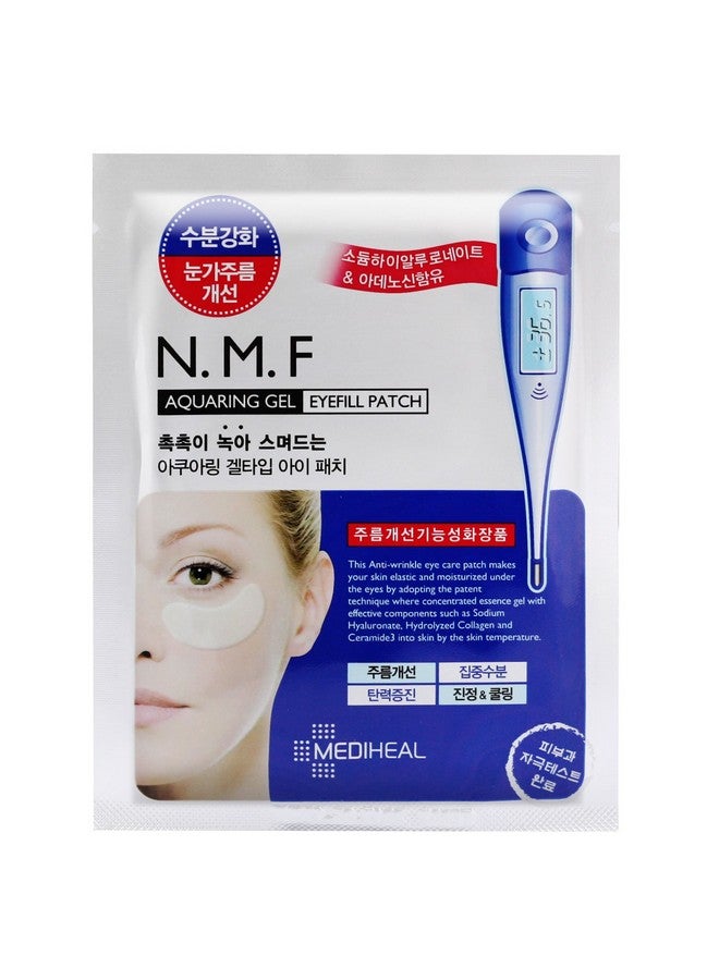 MEDIHEAL Mediheal N.M.F Aquaring Gel Eye Fill Patch 5 Pouch - Anti Wrinkle Under Eye Care Patches, NMF and Marine Collagen, Ceramide Intensive Moisturizing and Elasticity - Image 3