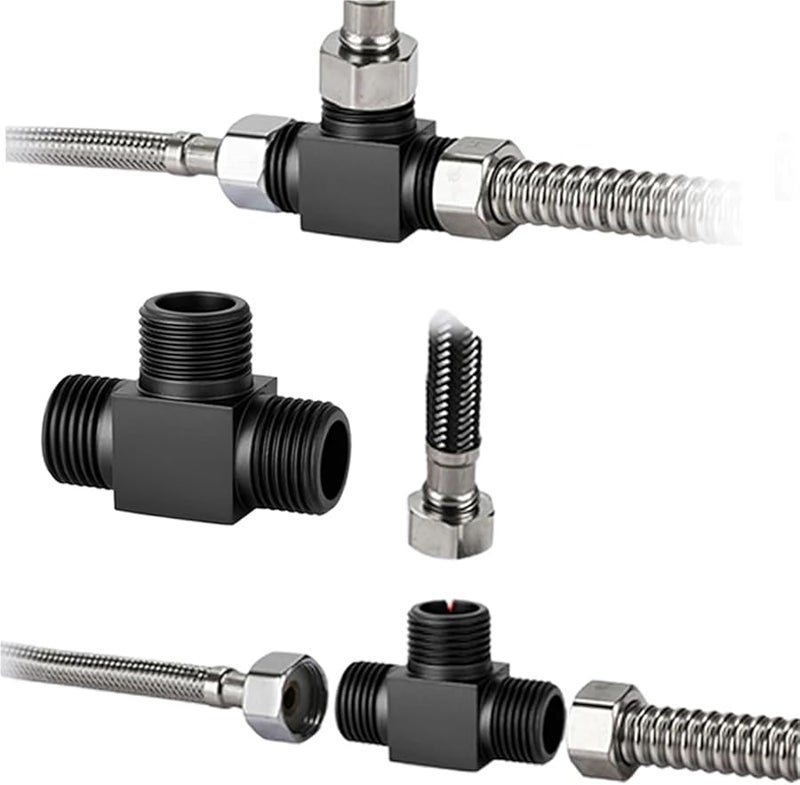 Brass Three Way Splitter Faucet Live Connection One In Two Out Water Pipe Fitting Color A - Image 5