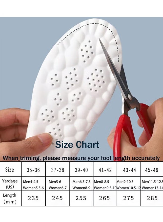 Happy D 4D Cloud Insoles - Anti-Fatigue, Shock Absorption, Foot Pain Relief - Women's Step Insoles - U-Shaped Memory Foam Insoles 1 Pair - Image 2