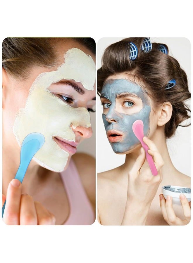 Hariendny 6Pcs 5inch Makeup Scoops 5 Color Plastic Beauty Spoon Facial Cream Brush Cosmetic Spatula Mask Mixing Spoon Reusable Facial Skin Care Tools for Lotions Moisturizers DIY Cream Mixing and Sampling - Image 4