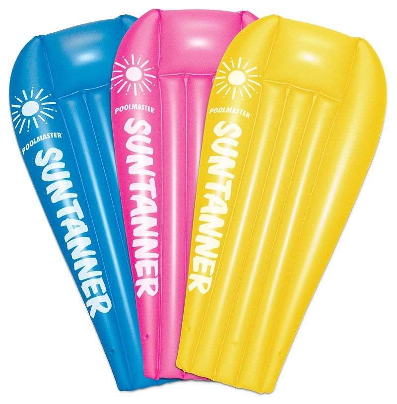 Poolmaster Suntanner Inflatable Swimming Pool Float Mattress, Surprise Color - Image 1