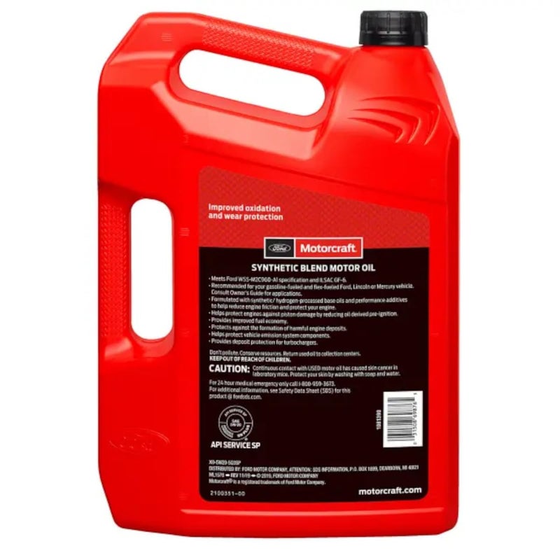 Ford Motorcraft SAE 5W-20 Synthetic Blend Motor Oil - XO-5W20-5Q3SP - 5 Quart Jug (For Select Models and Years of Ford, Lincoln, and Mercury Vehicles) - Image 3
