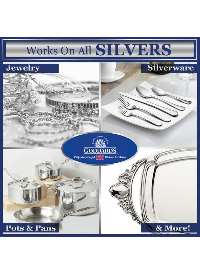 GODDARD'S - Goddard’S Silver Polish Foam – Silver Jewelry Cleaner For Antiques, Accessories, Ornaments And More – Silver Cleaner For Silverware Protection – Tarnish Remover For Jewelry W/Sponge Applicator (6 Oz) - Image 1