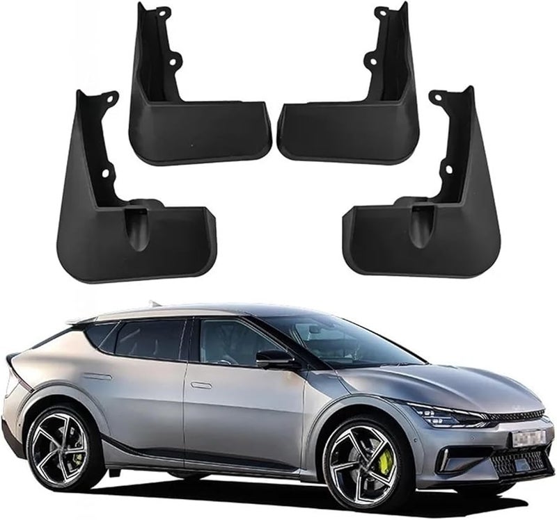 حاجبات الطين لسيارة كيا EV6، 4 قطع، سوداء، أمامية وخلفية، لموديلات 2022 و2023 - Image 4